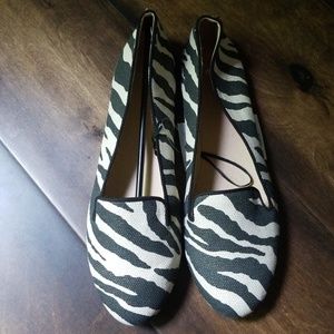 NWT H&M Zebra Print Loafers